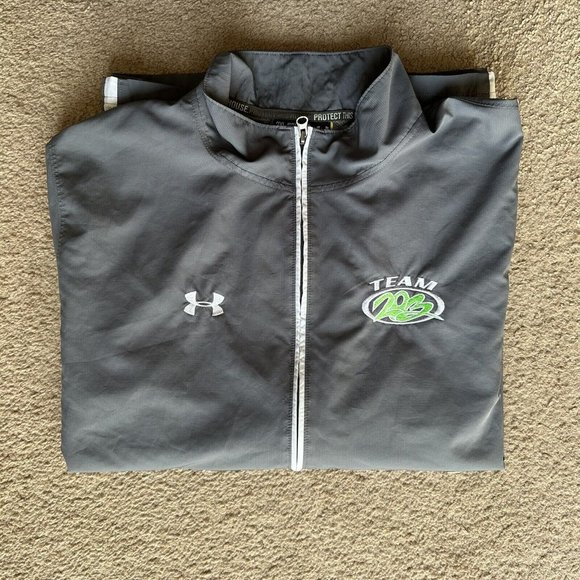 Under Armour Jacket Mens 2XL Windbreaker Full Zip Mock Neck Project This House - Picture 12 of 12